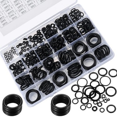 360-Pc O-Ring Assortment Kit - EPDM Rubber for Plumbing & Automotive