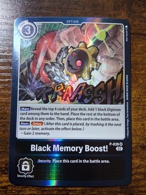 Digimon Card Game Single P-039 SR Black Memory Boost! Promo