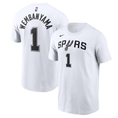 [DR6397-102] MENS NIKE NBA SPURS VICTOR WEMBANYAMA ESSENTIAL NAME & NUMBER T-SHI