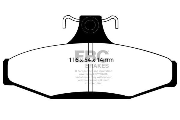 EBC DP31501C BRAKE PAD SET DISC BRAKE Rear