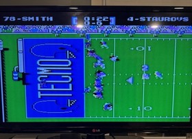 Tecmo Super Bowl NES Nintendo Authentic Tested Working Clean Pins Cartridge