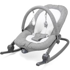 Baby Delight Aura Deluxe  Portable Baby Bouncer for Infants, Baby Rocker, Tweed