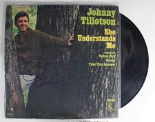 Johnny Tillotson Signed Autographed "She Understands Me" Record Album Vinyl