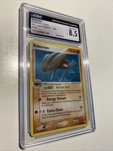 2006 Pokemon EX Legend Maker Kabutops 7/92 Holo Rare CGC 8.5 NM-MT Slab
