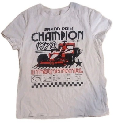 Grand Prix  1978 Champion Formula One  Juniors Size Large (11-13) White T Shirt