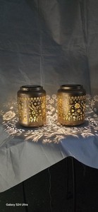 2 Pack Solar Lanterns Outdoor Waterproof, Garden Decor Gifts
