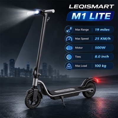 Folding E-Scooter with APP Electric Scooter Adult 500W Fast Speed 30KM Range