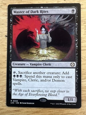 Master of Dark Rites R Commander: The Lost Caverns of Ixalan 83 NM MTG Magic