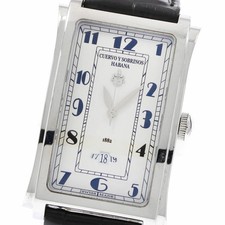 Cuervo y Sobrinos Havana Prominente Date Automatic Wristwatch Used From Japan