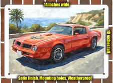 Metal Sign - 1976 Pontiac Firebird Trans Am 2 Watercolor - 10x14