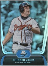 Chipper Jones 2012 BOWMAN PLATINUM BASEBALL Base #24 Braves
