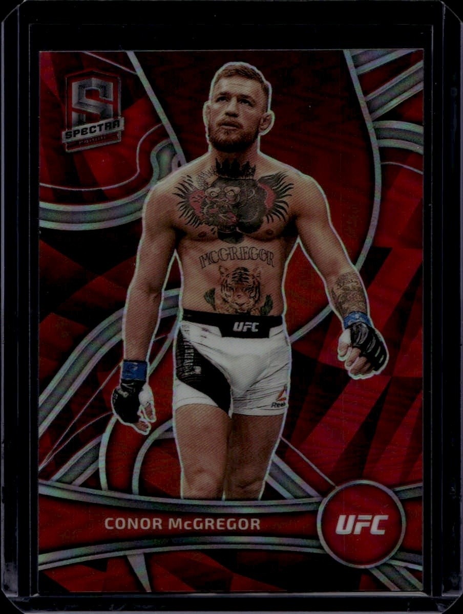 Conor McGregor 2022 Panini Chronicles UFC Spectra #382 Red Prizm #D /199