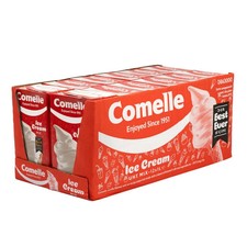Comelle Liquid Ice Cream Mix 1 Litre Cartons Vanilla Soft Serve 1,3,6 & 12 Packs