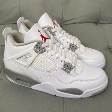 Mid Top Jordan 4 "White Oreo" Men's Retro Basketball Shoes