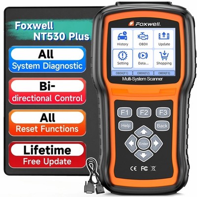 FOXWELL NT530 PLUS KFZ Diagnosegerät Auto OBD2 Scanner All System Für BMW MINI