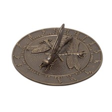 Whitehall Products Dragonfly Sundial, French Bronze Finish