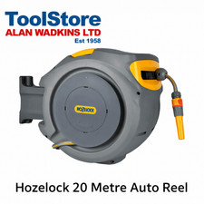 Hozelock 20mtr Auto Reel Wall Mounted Retractable Hose Reel 20m 2401