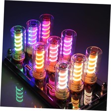 8PCS Mini USB Car Atmosphere Lights, Touch Control Transparent Spiral Style