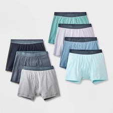 Boys' 7pk Boxer Briefs - Cat Jack Heather Blue/Gray M
