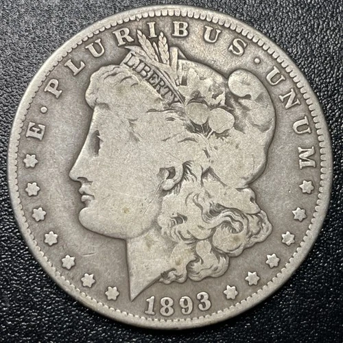 1893-O Morgan Silver Dollar $1 VG Very Good Key Date