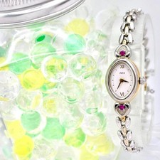 Citizen chere Ladies Watch Quartz 4520-E50536 2P Stone Oval Silver Gold Tone