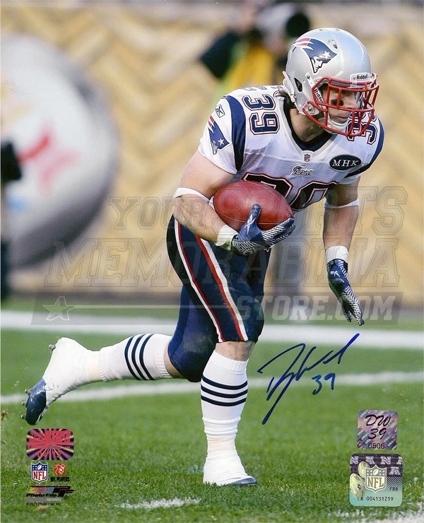 Danny Woodhead New England Patriots Signed Autographed Rushing 8x10 MHK  jersey