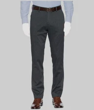 Dockers Men's Gray Signature Lux Slim Stretch Khaki Pants Size W32xL32