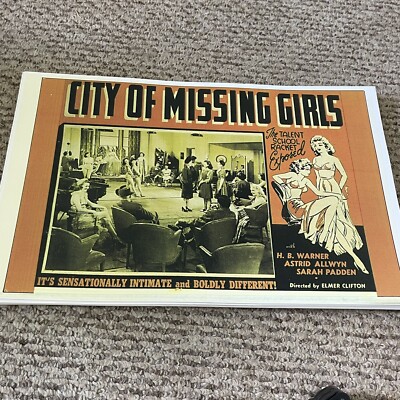 City Of Missing Girls Sarah Padden Astrid Alwyn Poster 11 x 17 (314)