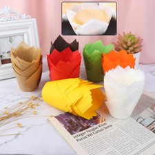 50 pezzi cupcake wrapper fodera muffin tulipano torta autunnale carta tazza da forno De LN