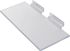Lot of 12 Slatwall Shelves Shelf Shoe 12" x 6"  Flat Styrene Clear Acrylic Slat