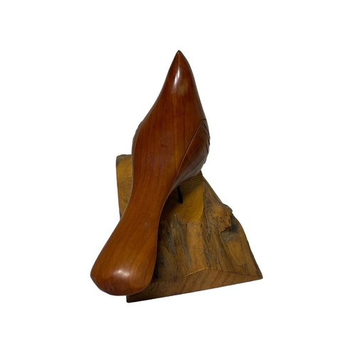 One Of A Kind Cardinal Bird Wood Carving - Picture 6 of 8