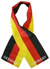 Germany German Country Lightweight Flag Printed Knitted Style Scarf 8"x60"