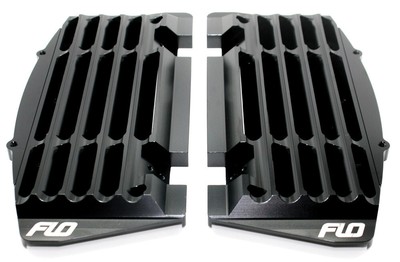 FLO MOTORSPORTS - HIGH FLOW RADIATOR BRACES BLACK - FLO 754BLK - BETA 08-18