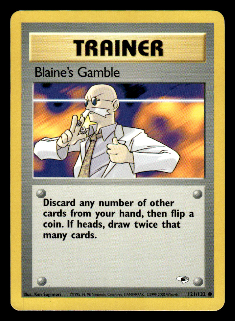 Pokemon Gym Heroes 121/132 Blaine's Gamble