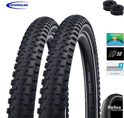 Schwalbe Marathon Plus MTB E-50 Fahrradreifen Schwarz/Reflex 60-584 (27,5 x2,35)