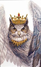 Charivna Mit Counted cross stitch kit M-540C Owl