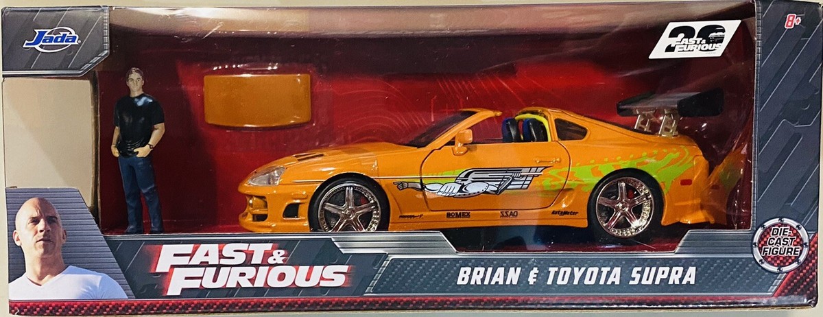 Jada Fast & Furious Brian's Toyota Supra Orange 1/24 die cast Car
