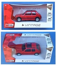 Peugeot 205 GTI rossa modellismo 1:43 Mondo Motors Vintage metal body