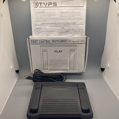 USB Transcription Foot Pedal for use with Free & Paid version of Express Scribe