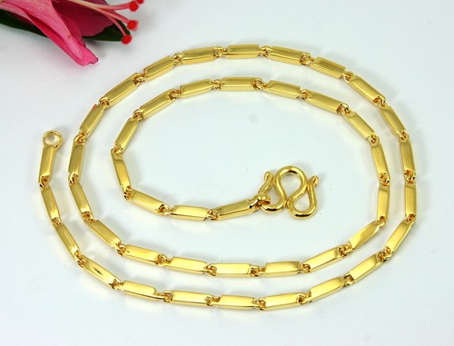 THAI CLASSIC BAR LINK BAHT CHAIN 18\