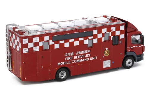 Tiny 1:76 City - Heiji Atego Fire Department Mobile Command Vehicle Model Car - Picture 4 of 5