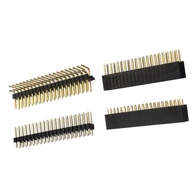 4pcs 2x20 PIN Socket Dual Male Header Pin Connector for Raspberry Pi Zero/Zero W