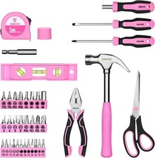 42PCS Pink Tool Set for Home Repair, Womens Tool Kit - Image 4