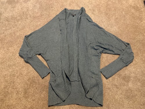 Womens Express Gray Dolman Sleeve 