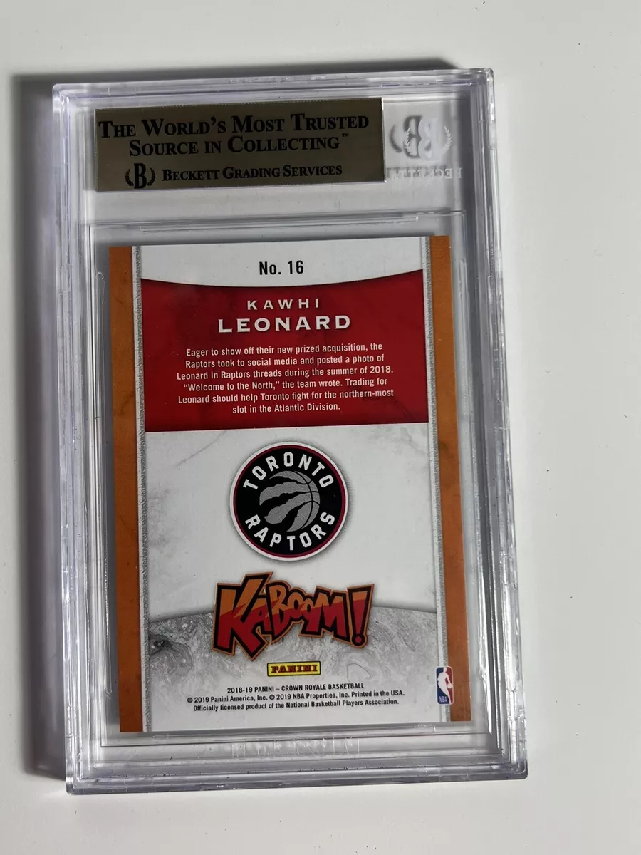 KAWHI LEONARD KABOOM! crown royale