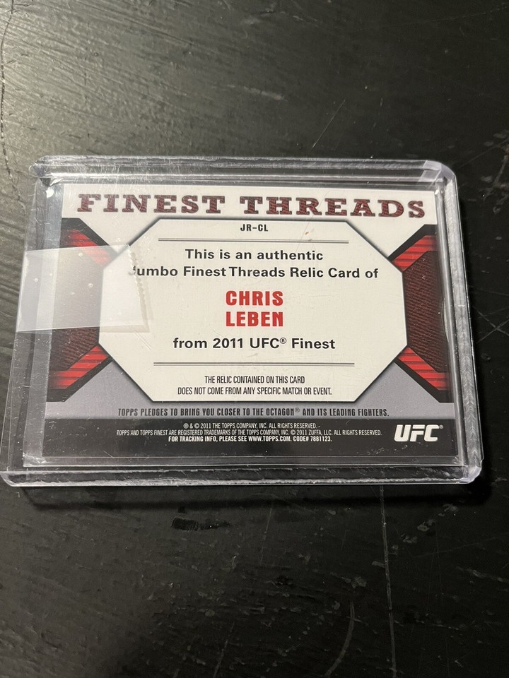 2009 Topps UFC Round 1 Chris Leben Red Ink Auto Rc SP #A-CL /25 PSA 10