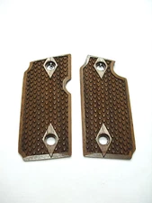 Dragon Scale Walnut Grips For Sig Sauer P238 Checkered Engraved Textured