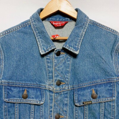 Supreme Black Sabbath Denim Trucker Jacket 16SS Washed Blue Size M