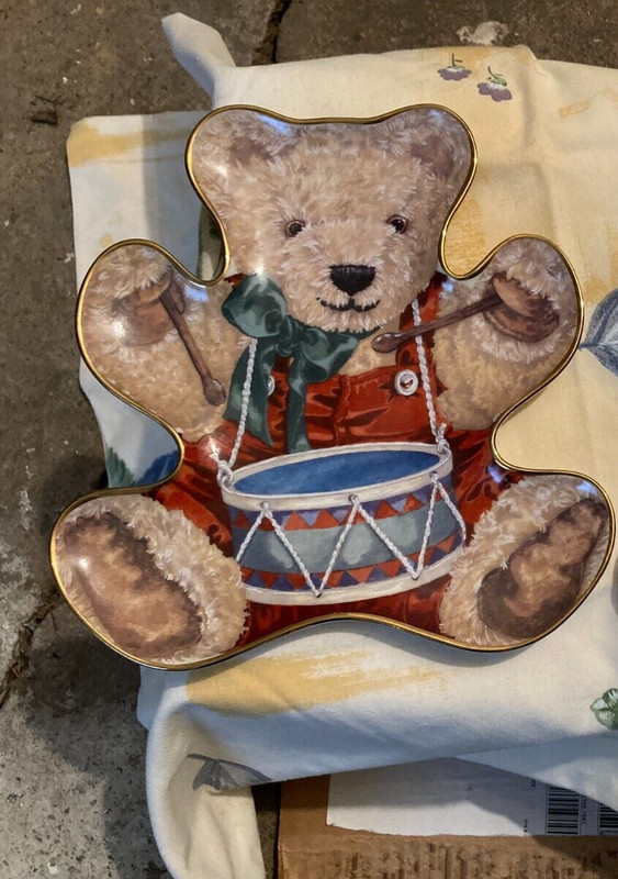 Little Drummer Bear Collector Plate HB4509 Sarah Bengry Franklin Mint Porcelain