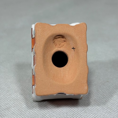 Ceramic Studio Pottery Gingerbread House Christmas Ornament Rare - Picture 11 of 12